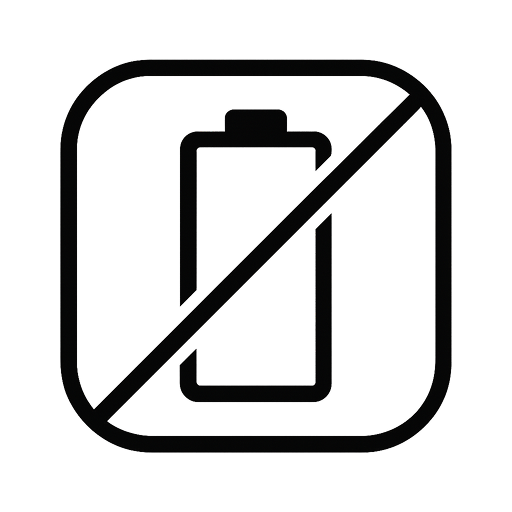 No battery symbol